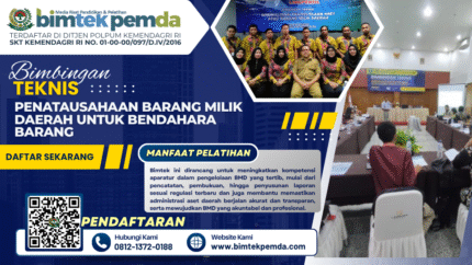 BIMTEK PENATAUSAHAAN BARANG MILIK DAERAH UNTUK BENDAHARA BARANG