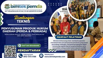 BIMTEK PENYUSUNAN PRODUK HUKUM DAERAH (PERDA & PERKADA)
