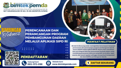 Bimtek Perencanaan dan Perancangan Program Pembangunan Daerah Melalui Aplikasi SIPD RI