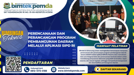 Bimtek Perencanaan dan Perancangan Program Pembangunan Daerah Melalui Aplikasi SIPD RI