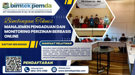 Bimtek Manajemen Pengaduan dan Monitoring Perizinan Berbasis Online