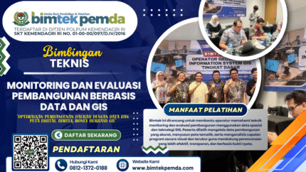 Bimtek Monitoring dan Evaluasi Pembangunan Berbasis Data dan GIS