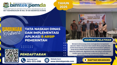 Bimtek Tata Naskah Dinas dan Implementasi Aplikasi e-Arsip Pemerintah