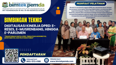 Bimtek Digitalisasi Kinerja DPRD: e-Reses, e-Musrenbang, hingga e-Parlemen