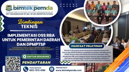 BIMTEK IMPLEMENTASI OSS RBA UNTUK PEMERINTAH DAERAH DAN DPMPTSP