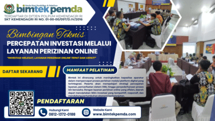 Bimtek Percepatan Investasi Melalui Layanan Perizinan Online