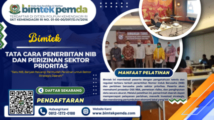 Bimtek Tata Cara Penerbitan NIB dan Perizinan Sektor Prioritas