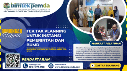 Bimtek Tax Planning untuk Instansi Pemerintah dan BUMD