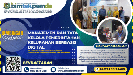 Bimtek Manajemen dan Tata Kelola Pemerintahan Kelurahan Berbasis Digital