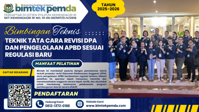 Bimtek Teknik Tata Cara Revisi DPA Dan Pengelolaan APBD Sesuai Regulasi ...