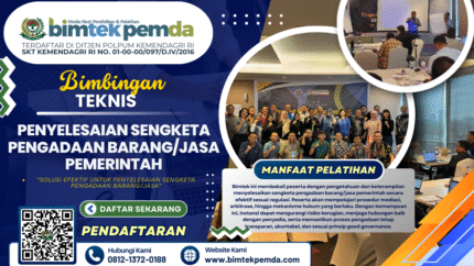 Bimtek Penyelesaian Sengketa Pengadaan Barang/Jasa Pemerintah