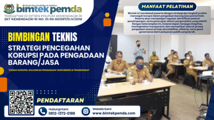 BIMTEK STRATEGI PENCEGAHAN KORUPSI PADA PENGADAAN BARANG/JASA