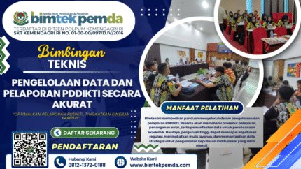 BIMTEK PENGELOLAAN DATA DAN PELAPORAN PDDIKTI SECARA AKURAT