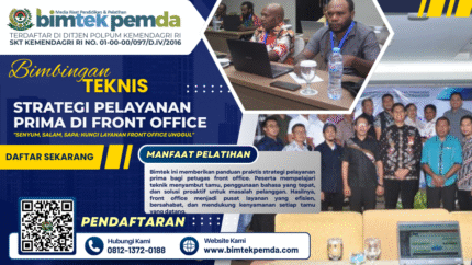 Bimbingan Teknis Strategi Pelayanan Prima di Front Office