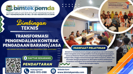 BIMTEK TRANSFORMASI PENGENDALIAN KONTRAK PENGADAAN BARANG/JASA