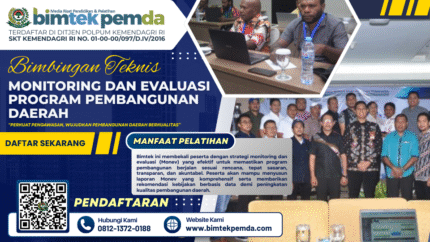 Bimtek Monitoring dan Evaluasi Program Pembangunan Daerah