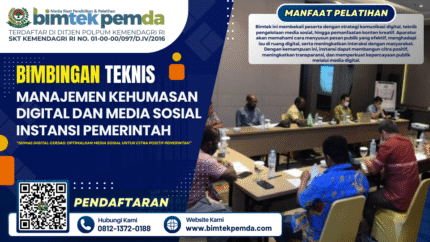 Bimtek Manajemen Kehumasan Digital dan Media Sosial Instansi Pemerintah
