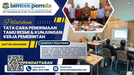 Pelatihan Tata Cara Penerimaan Tamu Resmi & Kunjungan Kerja Pemerintah