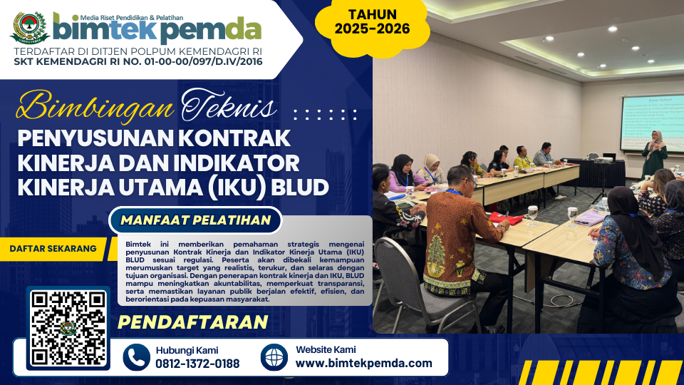 Bimtek Penyusunan Kontrak Kinerja dan Indikator Kinerja Utama (IKU) BLUD