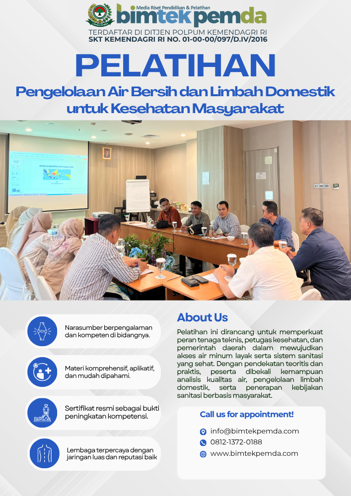 Pelatihan Pengelolaan Air Bersih dan Limbah Domestik untuk Kesehatan Masyarakat