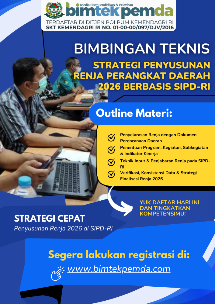 Strategi Penyusunan Renja Perangkat Daerah 2026 Berbasis SIPD-RI