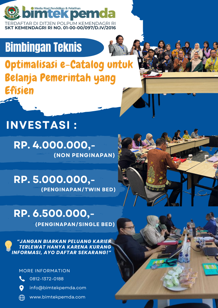 Optimalisasi e-Catalog untuk Belanja Pemerintah yang Efisien