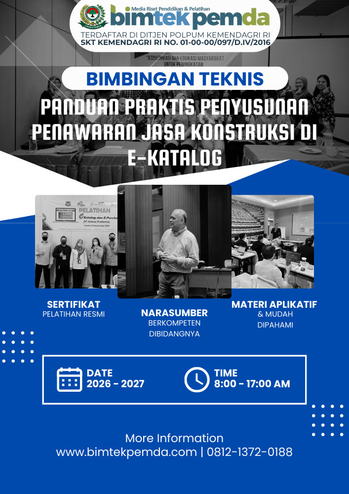Panduan Praktis Penyusunan Penawaran Jasa Konstruksi di E-Katalog