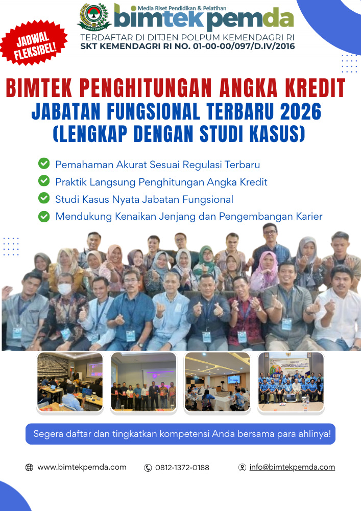 Bimtek Penghitungan Angka Kredit Jabatan Fungsional Terbaru 2026 (Lengkap dengan Studi Kasus)