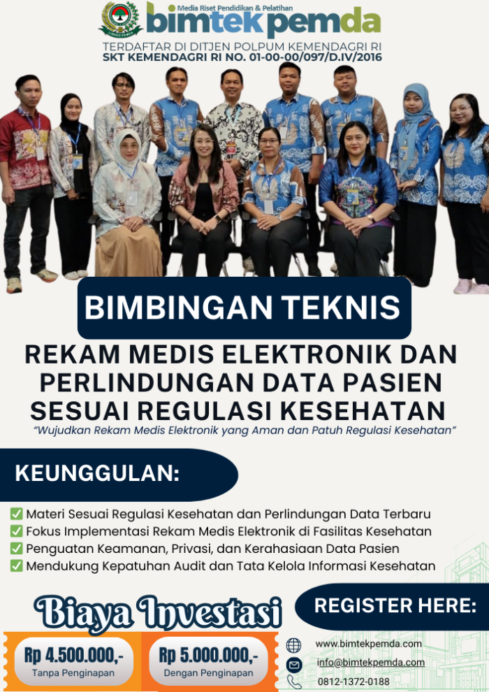 Bimtek Rekam Medis Elektronik Dan Perlindungan Data Pasien Sesuai ...