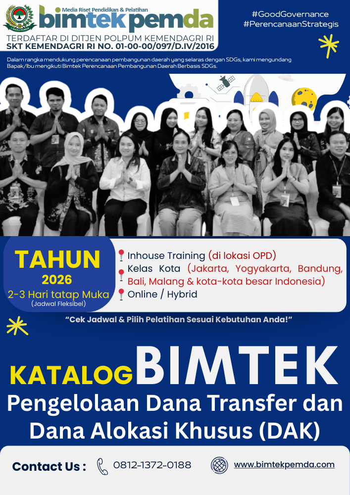 Katalog Bimtek Pengelolaan Dana Transfer dan Dana Alokasi Khusus (DAK)