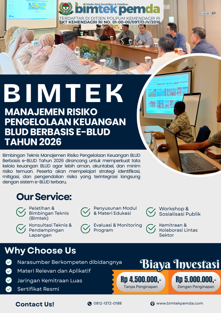 Bimbingan Teknis Manajemen Risiko Pengelolaan Keuangan BLUD Berbasis e-BLUD Tahun 2026