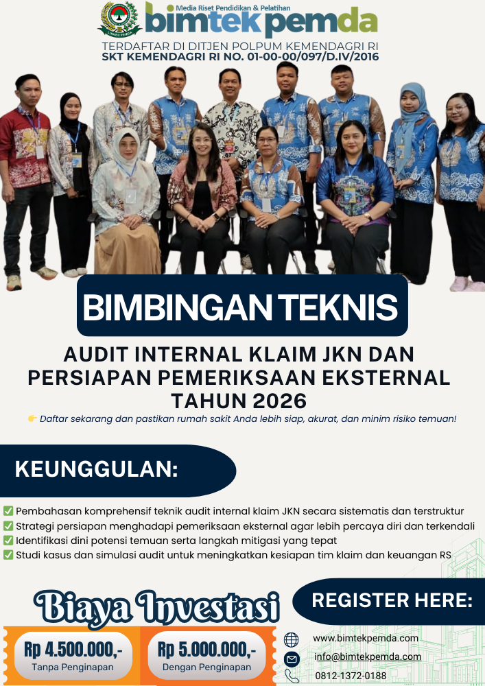 Bimbingan Teknis Audit Internal Klaim JKN dan Persiapan Pemeriksaan Eksternal Tahun 2026