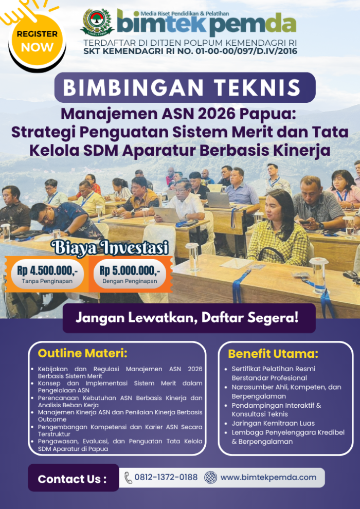 Bimtek Manajemen ASN 2026 Papua: Strategi Penguatan Sistem Merit Dan ...