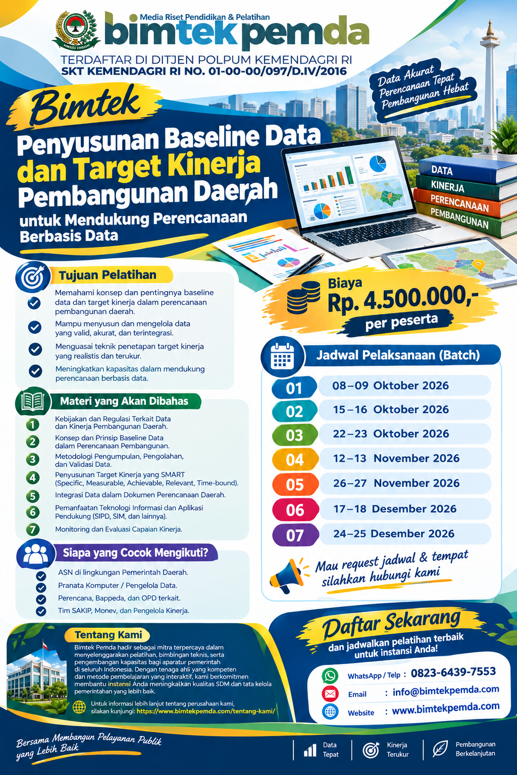 Bimtek Penyusunan Baseline Data dan Target Kinerja Pembangunan Daerah untuk Mendukung Perencanaan Berbasis Data Bimtek Penyusunan Baseline Data dan Target Kinerja Pembangunan Daerah untuk Mendukung Perencanaan Berbasis Data - Gambar 1